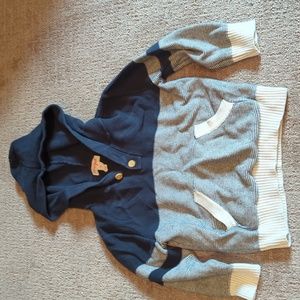3T Cat & Jack Blue Stripped Pull over Sweater